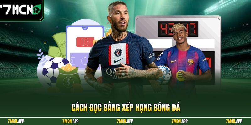 Cách đọc bảng xếp hạng bóng đá