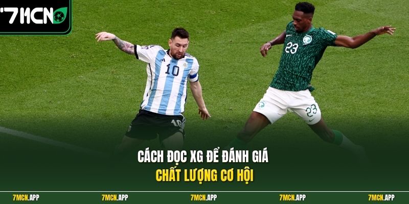 Cách đọc xG để đánh giá chất lượng cơ hội