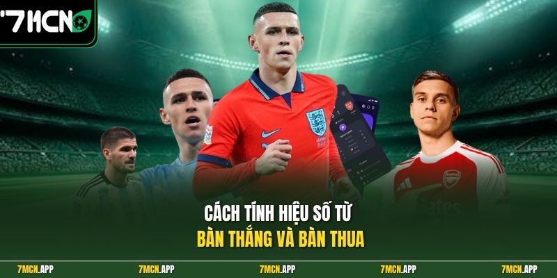 Cách tính hiệu số từ bàn thắng và bàn thua