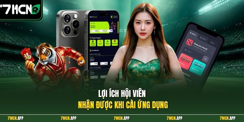 Lợi ích hội viên nhận được khi cài ứng dụng