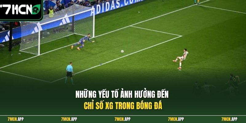 Những yếu tố ảnh hưởng đến chỉ số xG trong bóng đá