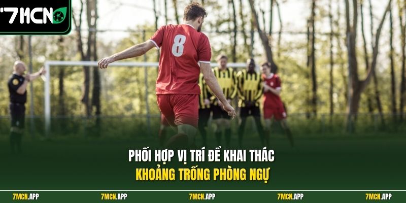 Phối hợp vị trí để khai thác khoảng trống phòng ngự